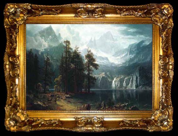 framed  Albert Bierstadt Sierra Nevadas, ta009-2